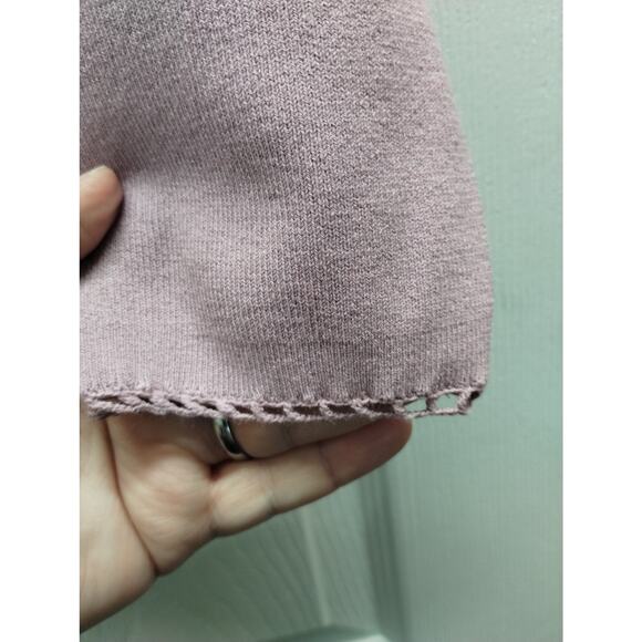 Vintage Sigrid Olsen Sport Size Medium Light Purple Button Front Cardigan - Picture 4 of 8